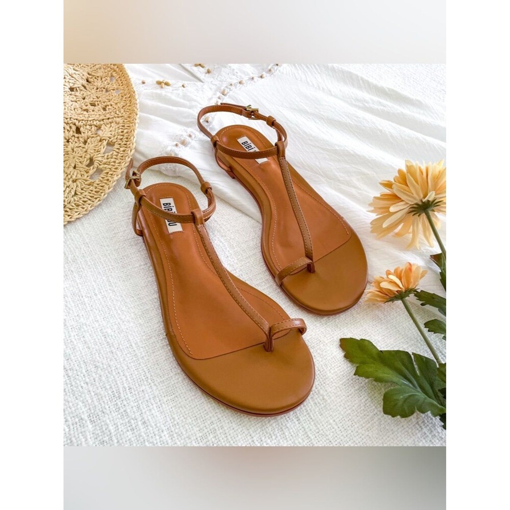 BiBi Lou barely there leather sandals.
